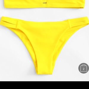 Yellow bikini bottoms